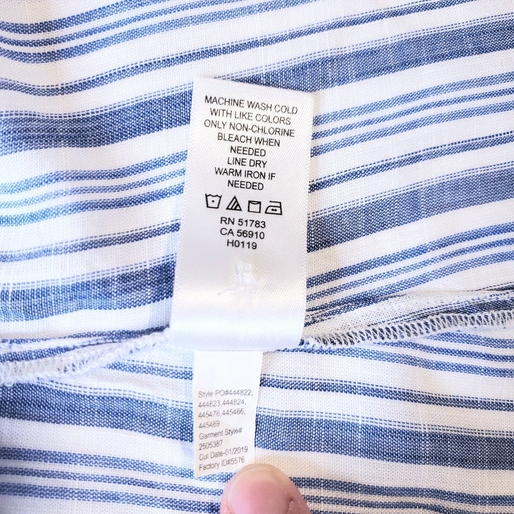 Maurices > Button-Down V-Neck Striped Top - image 8